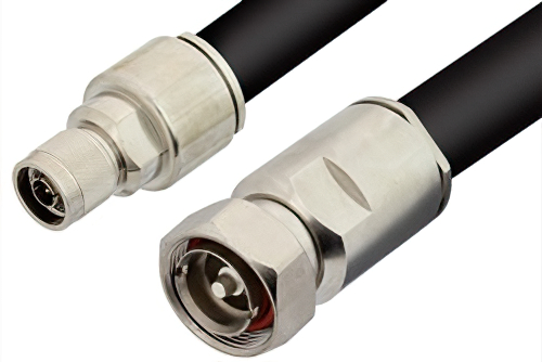 N Male to 7/16 DIN Male Cable 72 Inch Length Using RG218 Coax