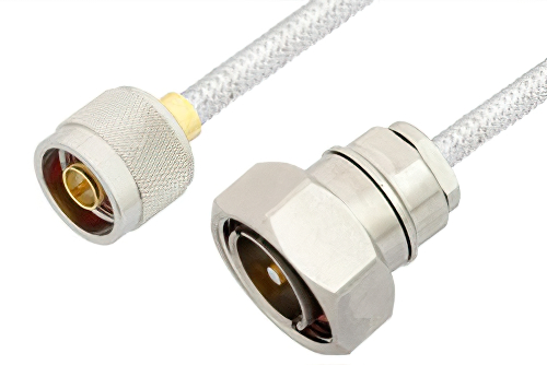 N Male to 7/16 DIN Male Cable 72 Inch Length Using PE-SR401FL Coax