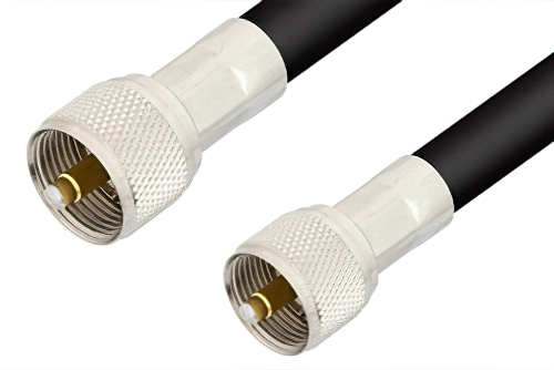 UHF Male to UHF Male Cable 48 Inch Length Using RG8 Coax