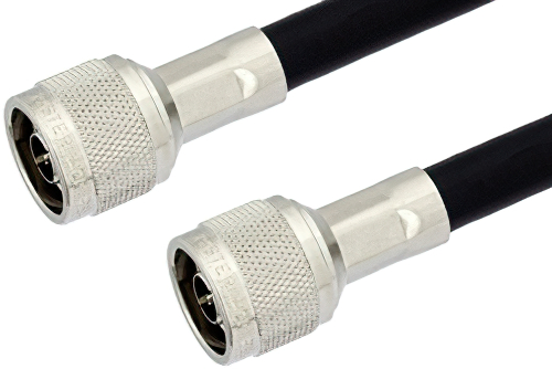 N Male to N Male Cable 48 Inch Length Using PE-B400 Coax
