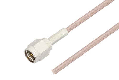 SMA Male to Straight Cut Lead Cable 72 Inch Length Using 75 Ohm RG179 Coax