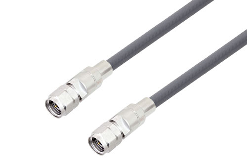 2.4mm Male to 2.4mm Male Cable Using PE-P160 Coax, LF Solder