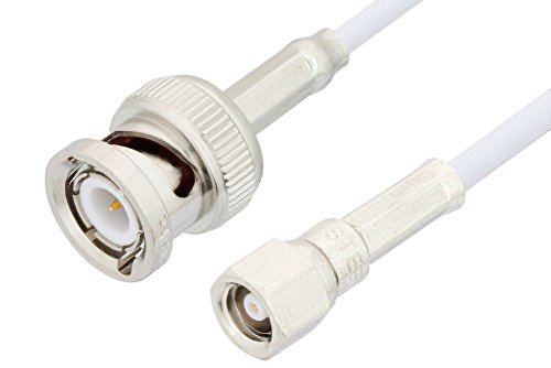 SMC Plug to BNC Male Cable Using RG188 Coax