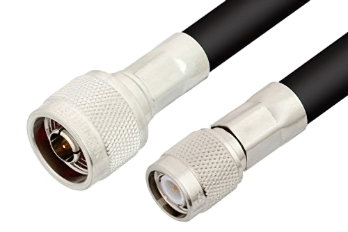 N Male to TNC Male Cable 36 Inch Length Using RG213 Coax