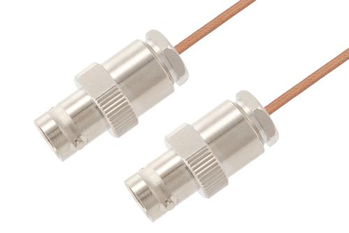 BNC Female to BNC Female Cable Using RG178 Coax, LF Solder