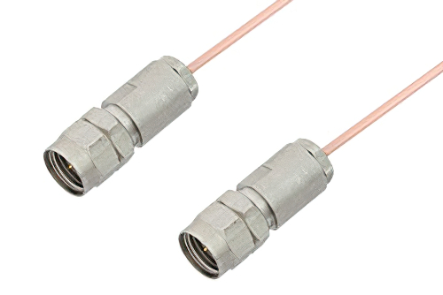 1.85mm Male to 1.85mm Male Cable 24 Inch Length Using PE-047SR Coax