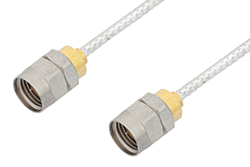 1.85mm Male to 1.85mm Male Cable 6 Inch Length Using PE-SR405FL Coax