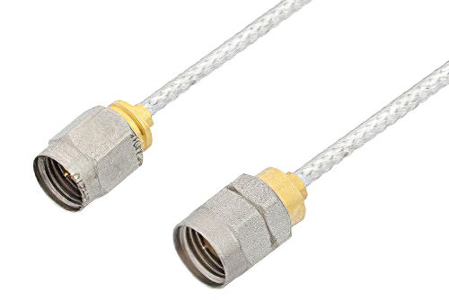 2.4mm Male to 1.85mm Male Cable 48 Inch Length Using PE-SR405FL Coax