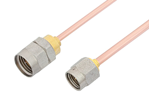 2.92mm Male to 1.85mm Male Cable 36 Inch Length Using RG405 Coax, LF Solder, RoHS