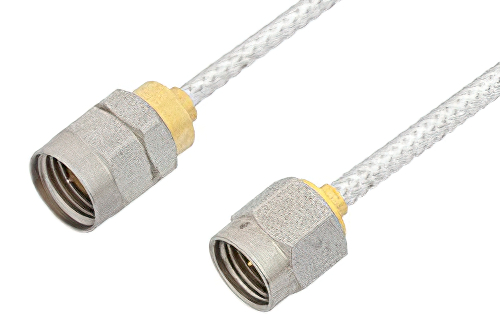 2.92mm Male to 1.85mm Male Cable 12 Inch Length Using PE-SR405FL Coax