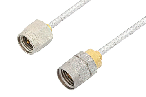 SMA Male to 1.85mm Male Cable 18 Inch Length Using PE-SR405FL Coax, RoHS