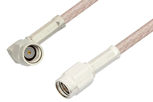 SSMA Male to SSMA Male Right Angle Cable Using RG316 Coax