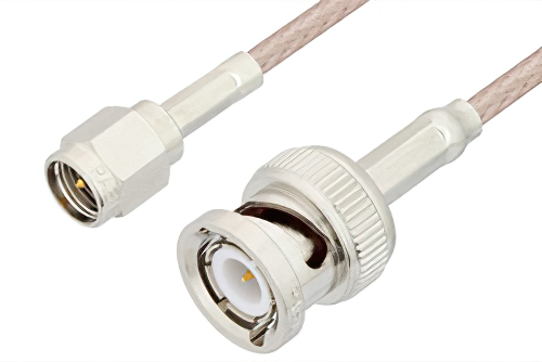 SMA Male to BNC Male Cable Using RG316 Coax, RoHS