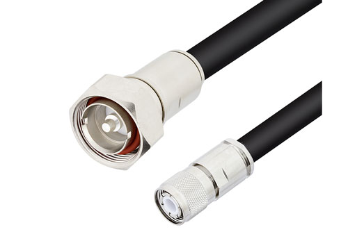 7/16 DIN Male to HN Male Cable Using RG217 Coax , LF Solder