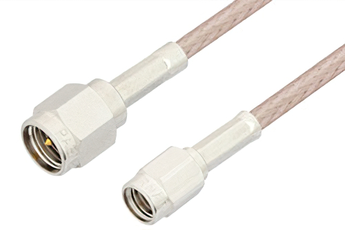 SMA Male to SSMA Male Cable 6 Inch Length Using RG316 Coax, RoHS