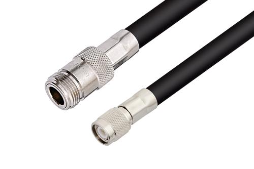 N Female to TNC Male Cable Using RG214 Coax