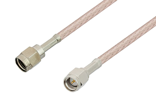 SMA Male to Reverse Polarity SMA Male Cable 12 Inch Length Using RG316-DS Coax