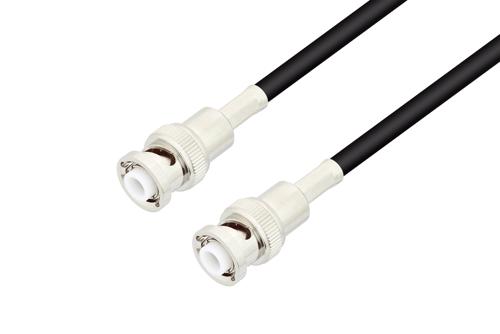 MHV Male to MHV Male Low Loss Cable 48 Inch Length Using PE-C195 Coax, LF Solder