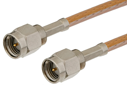 SMA Male to SMA Male Cable 24 Inch Length Using RG316-DS Coax