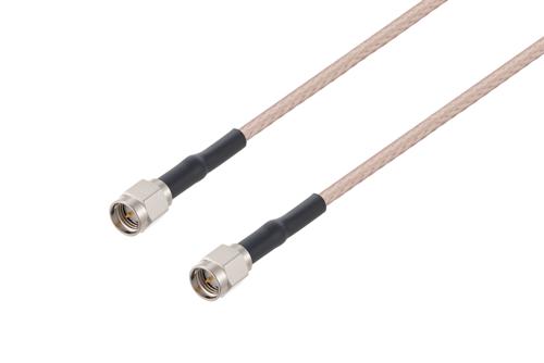 SMA Male to SMA Male Cable Using RG316-DS Coax with HeatShrink