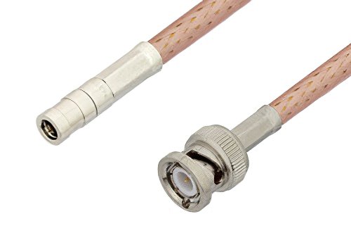 SMB Plug to BNC Male Cable Using PE-P195 Coax