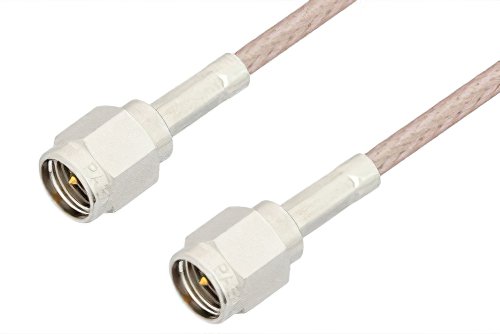 SMA Male to SMA Male Cable 18 Inch Length Using 75 Ohm RG179 Coax