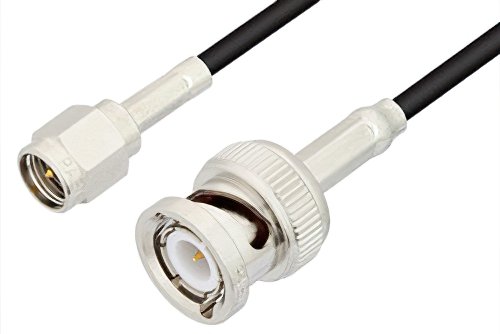SMA Male to BNC Male Cable 36 Inch Length Using RG174 Coax