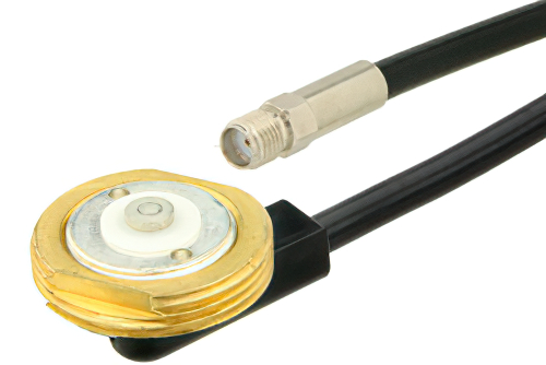 SMA Female to NMO Mount Connector Cable 120 Inch Length Using RG58 Coax