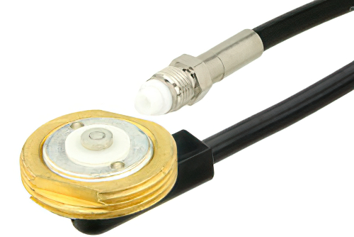 FME Jack to NMO Mount Connector Cable 180 Inch Length Using RG58 Coax