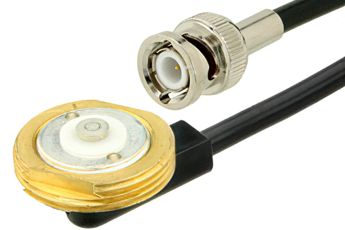 BNC Male to NMO Mount Connector Cable 60 Inch Length Using RG58 Coax