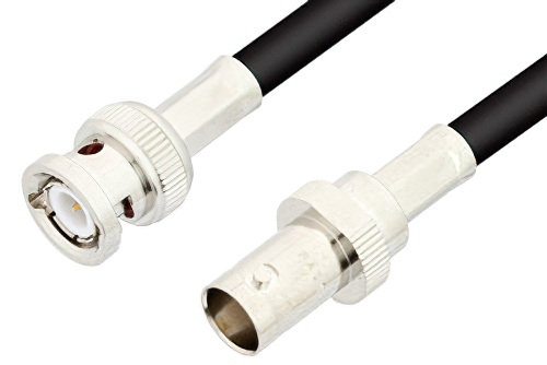 BNC Male To F-Type Female Jack Adapter - Coax RG59 Cable Connector Coupler - Silver