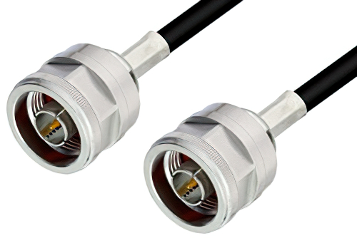 N Male to N Male Cable 72 Inch Length Using PE-C240 Coax