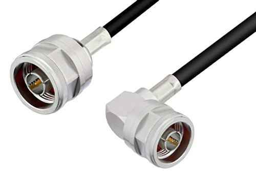 N Male to N Male Right Angle Cable Using PE-C240 Coax