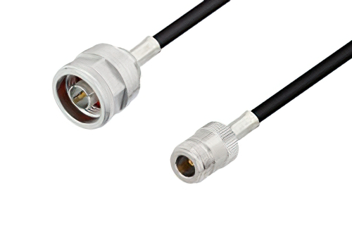 N Male to N Female Cable 36 Inch Length Using PE-C240 Coax
