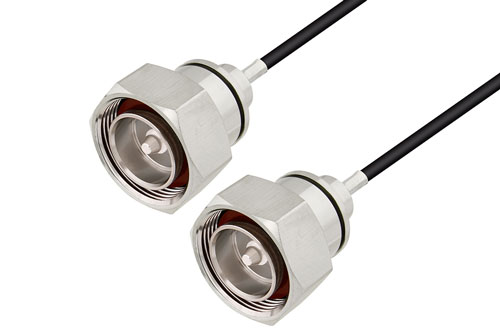 7/16 DIN Male to 7/16 DIN Male Cable 60 Inch Length Using PE-C195 Coax