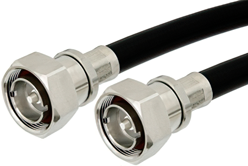 7/16 DIN Male to 7/16 DIN Male Cable 72 Inch Length Using PE-C600 Coax