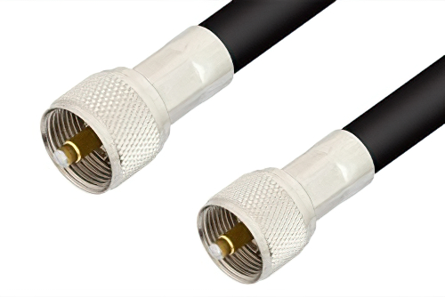 UHF Male to UHF Male Cable 48 Inch Length Using RG214 Coax, RoHS