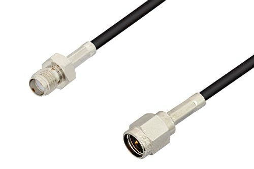 SMA Male to SMA Female Cable 12 Inch Length Using PE-C100-LSZH Coax