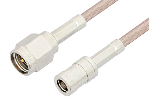 SMA Male to SMB Plug Cable 24 Inch Length Using RG316 Coax, RoHS