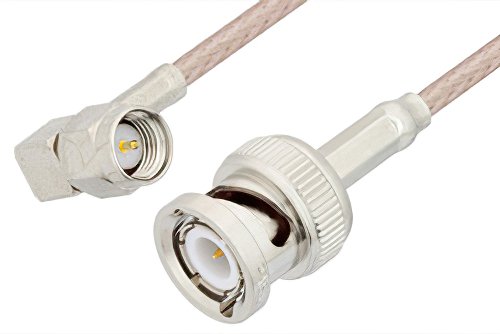 SMA Male Right Angle to BNC Male Cable Using RG316 Coax