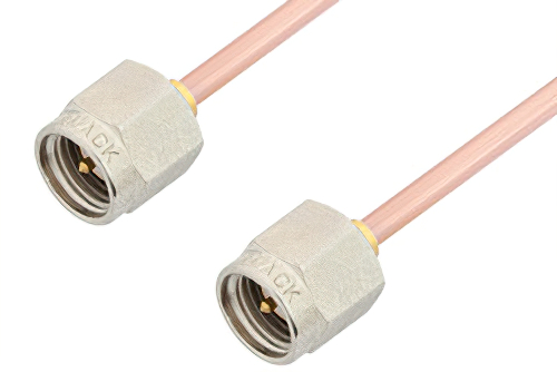SMA Male to SMA Male Cable 24 Inch Length Using RG405 Coax