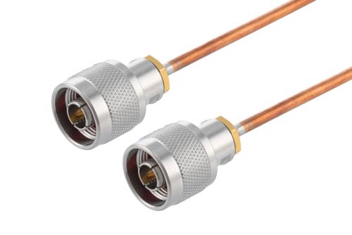 N Male to N Male Cable 48 Inch Length Using RG402 Coax