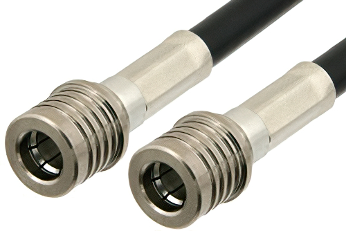 QMA Male to QMA Male Cable 12 Inch Length Using PE-C195 Coax