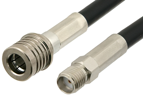 SMA Female to QMA Male Cable 36 Inch Length Using PE-C195 Coax