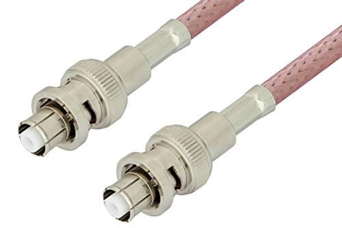SHV Plug to SHV Plug Cable 72 Inch Length Using RG142 Coax, RoHS