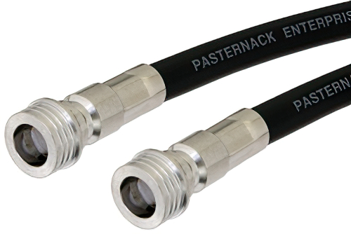 QN Male to QN Male Cable 12 Inch Length Using RG213 Coax