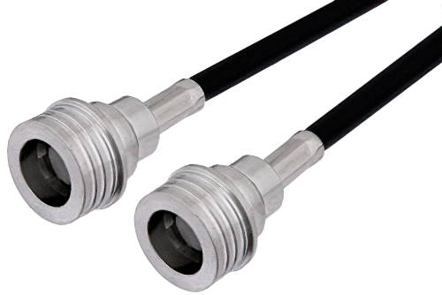 QN Male to QN Male Cable 60 Inch Length Using PE-C195 Coax