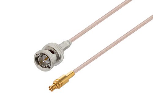 75 Ohm BNC Male to 75 Ohm MCX Plug Cable Using 75 Ohm RG179 Coax , LF Solder