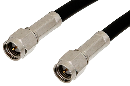 SMA Male to SMA Male Cable 12 Inch Length Using PE-C240 Coax