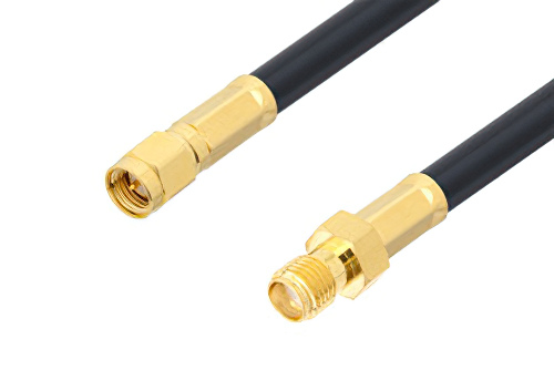 SMA Male to SMA Female Cable 24 Inch Length Using PE-C240 Coax